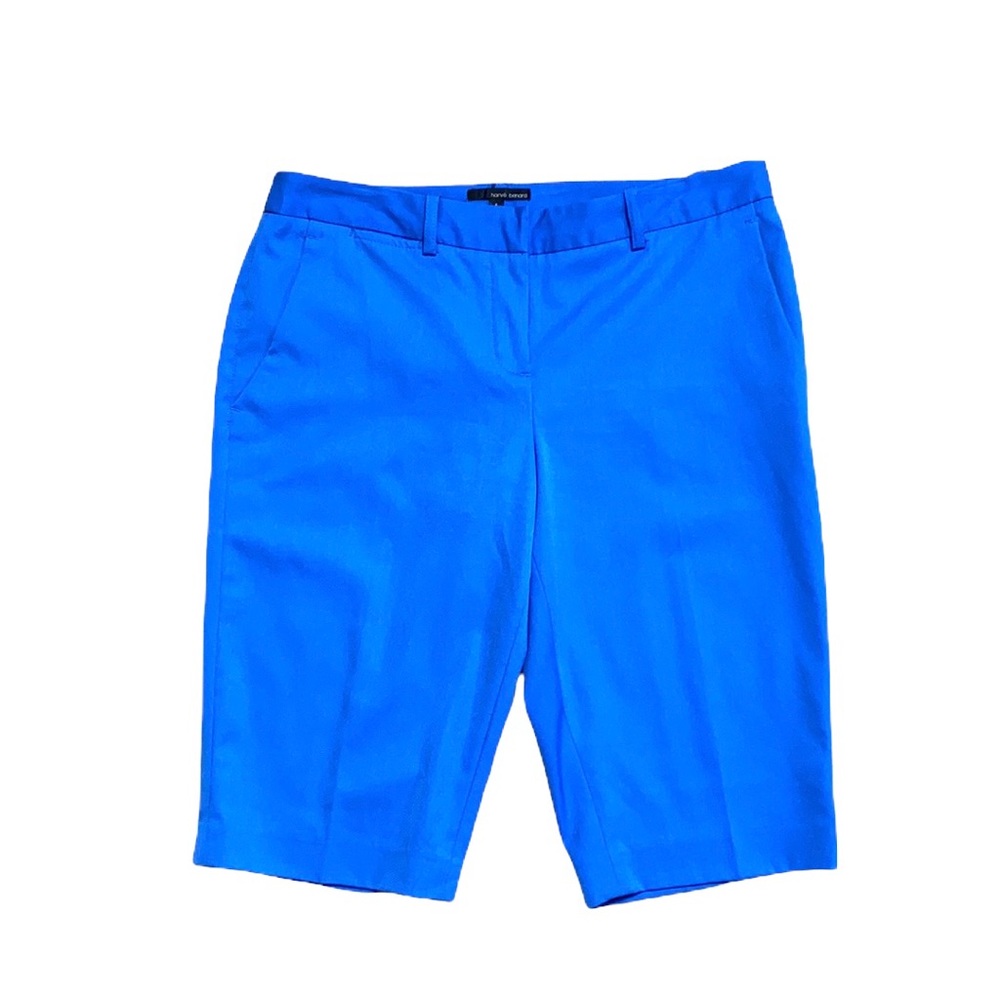 Harve Benard Blue High Rise Bermuda Shorts Size 6